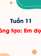 Tuần 11 - Góc sáng tạo Em đọc sách